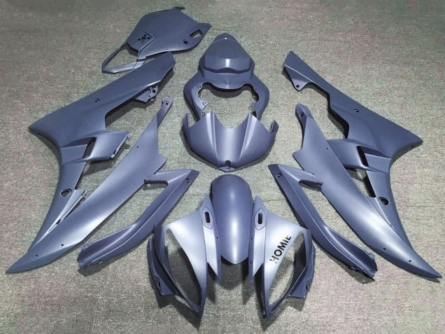 Lojas Carenagens Moto Yamaha YZF R6 2006-2007 - Prata Fosco Azul