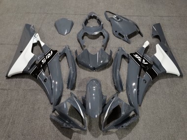 Lojas Carenagens Moto Yamaha YZF R6 2006-2007 - Nardo Cinzento Branco Preto
