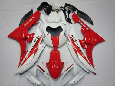 Lojas Carenagens Moto Yamaha YZF R6 2006-2007 - Branco Vermelho