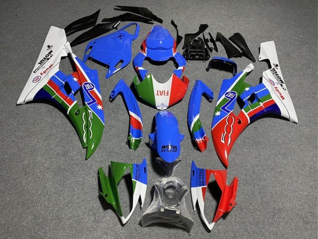 Lojas Carenagens Moto Yamaha YZF R6 2008-2016 - Branco Azul Verde Vermelho Fiat Dunlop Motul Michelin