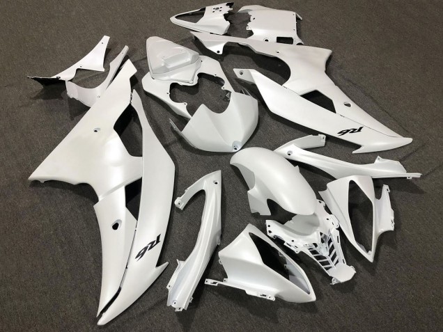 Lojas Carenagens Moto Yamaha YZF R6 2008-2016 - Branco Pérola