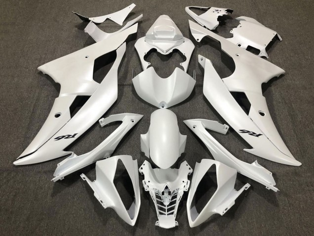 Lojas Carenagens Moto Yamaha YZF R6 2008-2016 - Branco Pérola