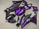Lojas Carenagem Moto Yamaha YZF R6 2008-2016 - Roxo Preto Fosco