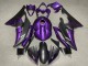 Lojas Carenagem Moto Yamaha YZF R6 2008-2016 - Roxo Preto Fosco