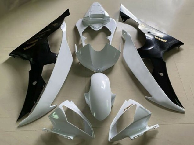 Lojas Carenagens Moto Yamaha YZF R6 2008-2016 - Branco Preto