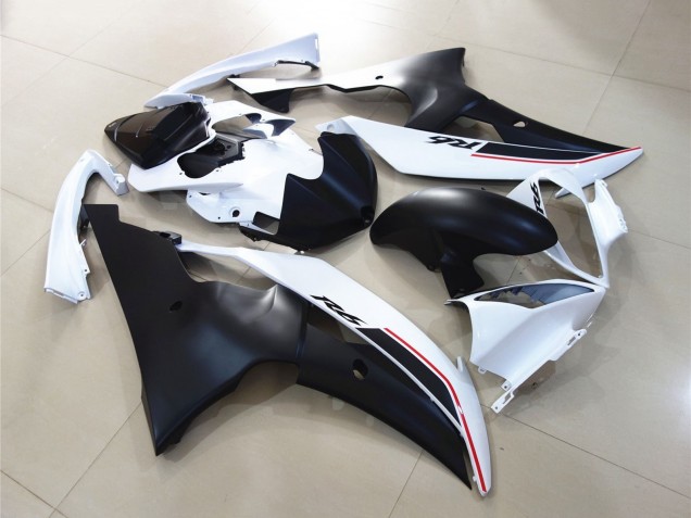 Lojas Carenagens Moto Yamaha YZF R6 2008-2016 - Branco Preto Fosco Vermelho