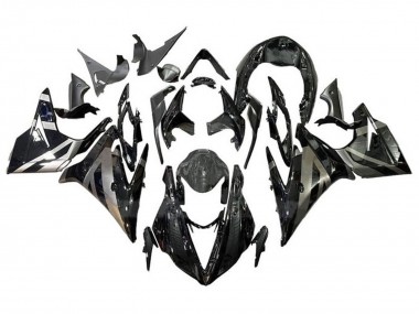 Lojas Carenagens Moto Triumph Daytona 675 Triple 2013-2016 - Prata Preto Brilhante