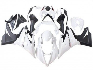 Lojas Carenagens Moto Triumph Daytona 675 Triple 2013-2016 - Branco Preto Fosco
