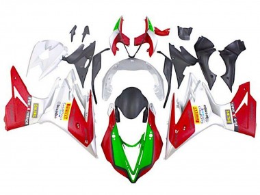 Lojas Carenagens Moto Triumph Daytona 675 Triple 2013-2016 - Branco Vermelho Verde
