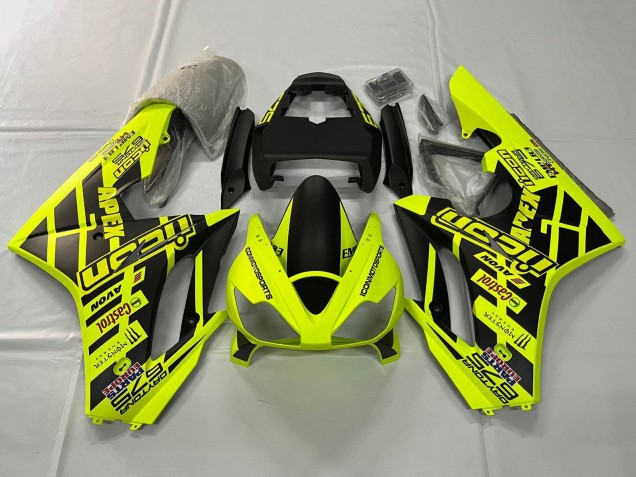 Lojas Carenagens Moto Triumph Daytona 675 Triple 2006-2008 - Amarelo Preto Fosco