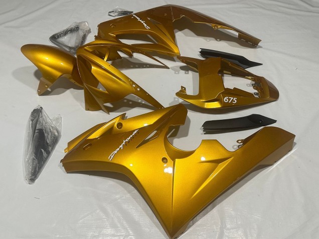 Lojas Carenagens Moto Triumph Daytona 675 Triple 2006-2008 - Ouro Metálico