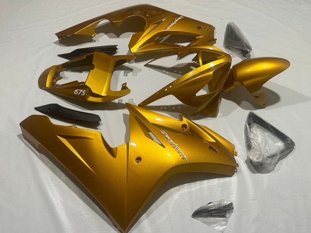 Lojas Carenagens Moto Triumph Daytona 675 Triple 2006-2008 - Ouro Metálico