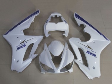 Lojas Kits Carenagem Moto Triumph Daytona 675 Triple 2009-2012 - Branco Azul