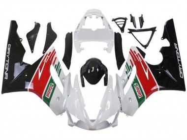 Lojas Carenagens Moto Triumph Daytona 675 Triple 2009-2012 - Branco Vermelho Verde Preto Brilhante Castrol
