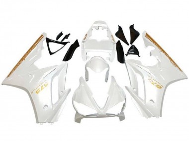 Lojas Carenagens Moto Triumph Daytona 675 Triple 2009-2012 - Branco Ouro