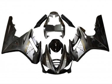 Lojas Carenagens Moto Triumph Daytona 675 Triple 2009-2012 - Prata Preto Brilhante