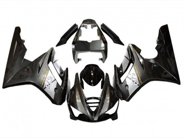 Lojas Carenagens Moto Triumph Daytona 675 Triple 2009-2012 - Prata Preto Brilhante