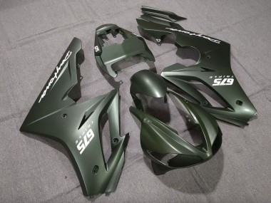 Lojas Carenagens Moto Triumph Daytona 675 Triple 2009-2012 - Verde Fosco Branco