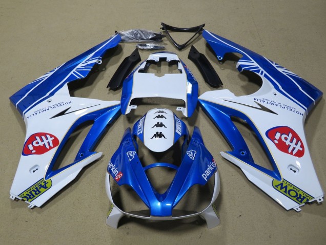 Lojas Carenagens Moto Triumph Daytona 675 Triple 2009-2012 - Branco Azul Hpi