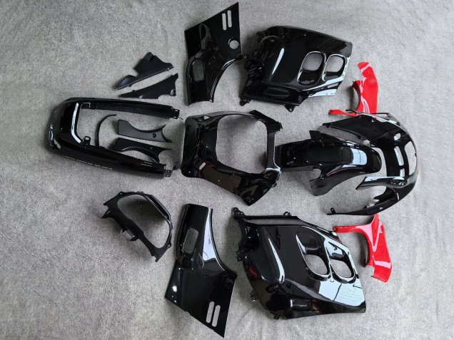 Lojas Carenagens Moto Honda CBR1000F Hurricane 1987-1988 - Preto Brilhante Vermelho