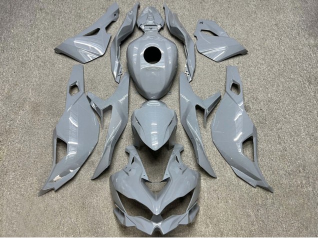 Lojas Carenagens Moto Kawasaki ZX4R ZX-4RR 2019-2025 - Nardo Cinzento Brilhante