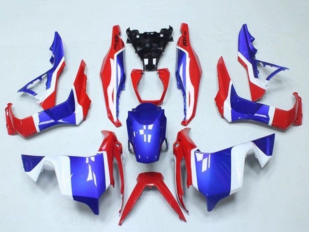 Lojas Carenagens Moto Honda ADV150 2018-2021 - Branco Vermelho Azul
