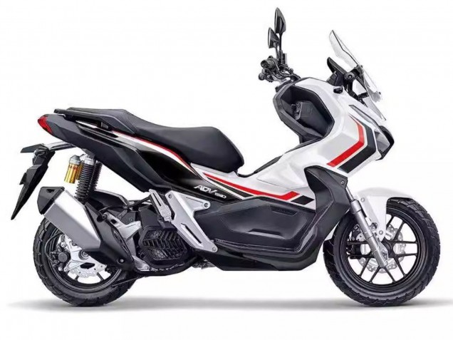 Lojas Carenagens Moto Honda ADV150 2018-2021 - Branco Vermelho Preto