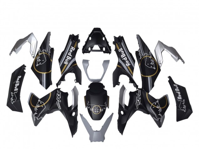 Lojas Carenagens Moto Honda ADV160 2022-2024 - Preto Fosco Ouro Red Bull