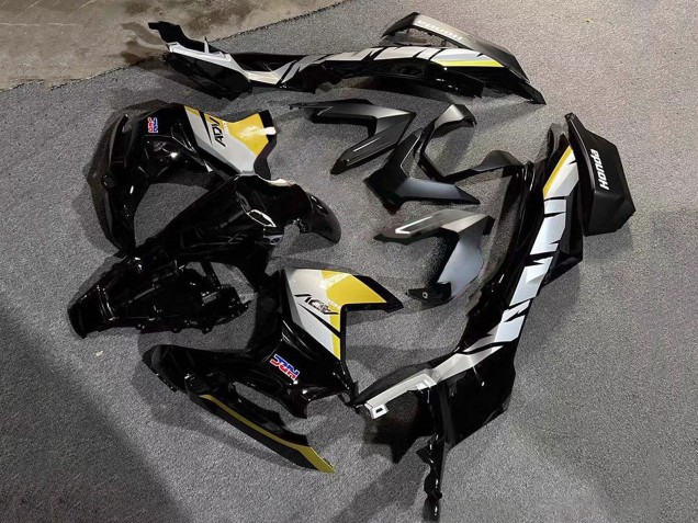 Lojas Carenagens Moto Honda ADV160 2022-2024 - Prata Amarelo Preto Brilhante HRC