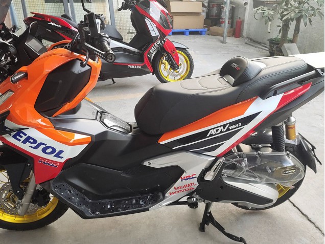 Lojas Carenagens Moto Honda ADV160 2022-2024 - Laranja Branco Vermelho Azul Repsol Red Bull