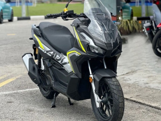 Lojas Carenagens Moto Honda ADV160 2022-2024 - Prata Amarelo Preto Fosco