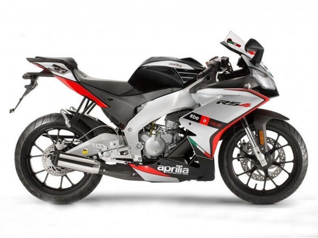 Lojas Carenagens Moto Aprilia RS4 50 125 2012-2018 - Prata Vermelho Preto