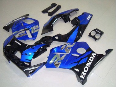 Lojas Carenagens Moto Honda CBR250RR MC19 1988-1989 - Azul Preto Brilhante