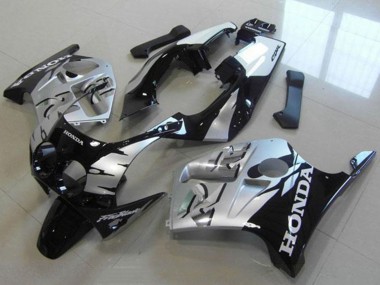 Lojas Carenagens Moto Honda CBR250RR MC19 1988-1989 - Prata Preto Brilhante
