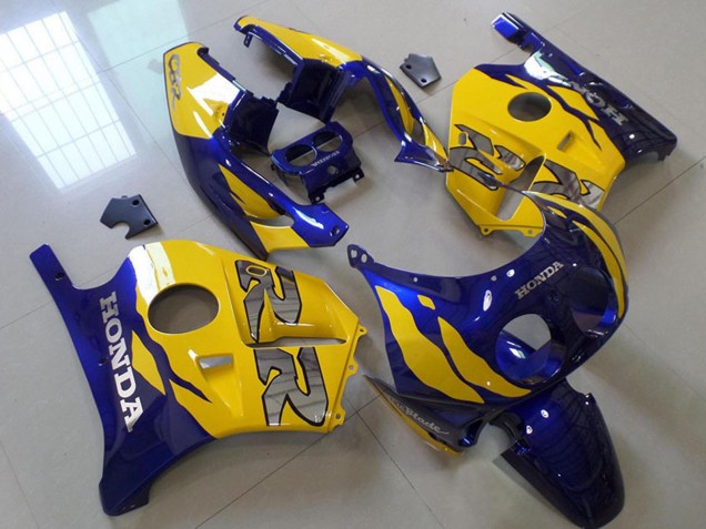 Lojas Carenagem Moto Honda CBR250RR MC22 1990-1998 - Amarelo Azul