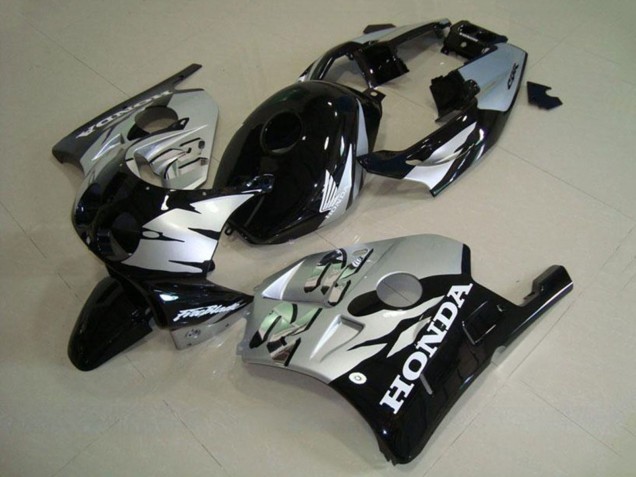 Lojas Carenagens Moto Honda CBR250RR MC22 1990-1998 - Prata Preto Brilhante