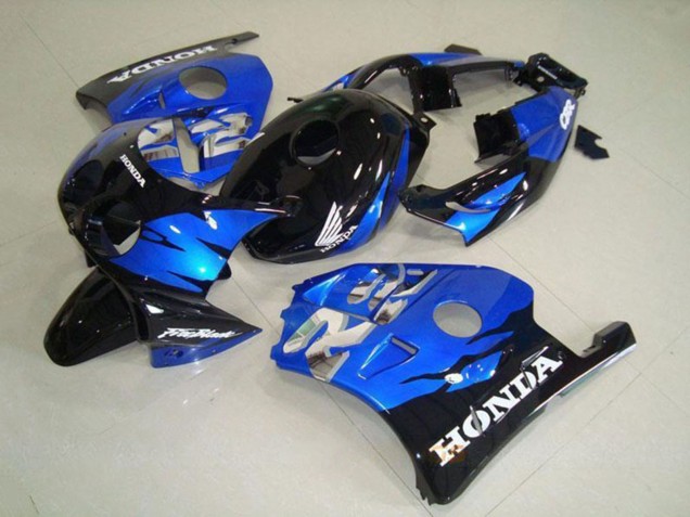 Lojas Carenagens Moto Honda CBR250RR MC22 1990-1998 - Azul Preto Brilhante
