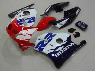 Lojas Carenagens Moto Honda CBR250RR MC22 1990-1998 - Branco Vermelho Preto Brilhante