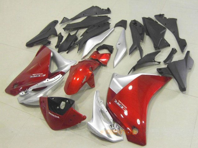 Lojas Carenagem Moto Honda CBR250RR 2011-2015 - Prata Vermelho