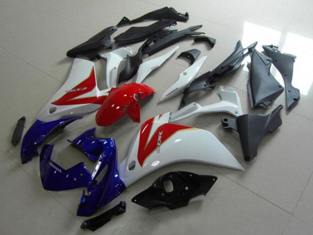 Lojas Carenagem Moto Honda CBR250RR 2011-2015 - Branco Vermelho Azul