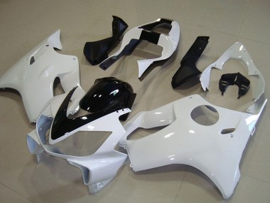 Lojas Carenagem Moto Honda CBR600 F4i 2001-2003 - Branco Preto Brilhante
