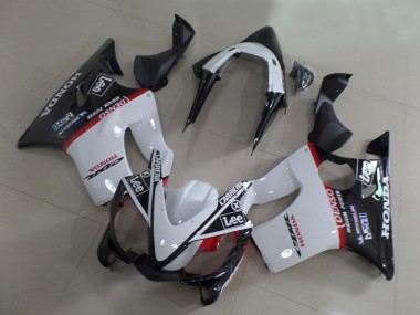 Lojas Carenagens Moto Honda CBR600 F4i 2001-2003 - Branco Vermelho Preto Brilhante Carrera Lee