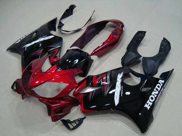 Lojas Kit Carenagens Moto Honda CBR600 F4i 2004-2007 - Vermelho Preto Brilhante