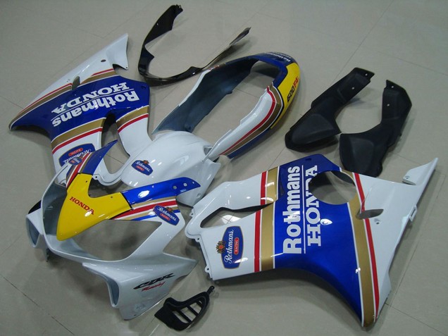 Lojas Carenagens Moto Honda CBR600 F4i 2004-2007 - Branco Azul Amarelo Rothmans