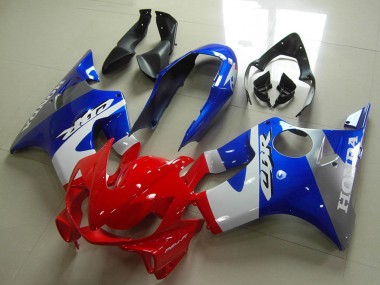 Lojas Carenagens Moto Honda CBR600 F4i 2004-2007 - Azul Branco Vermelho Cinzento