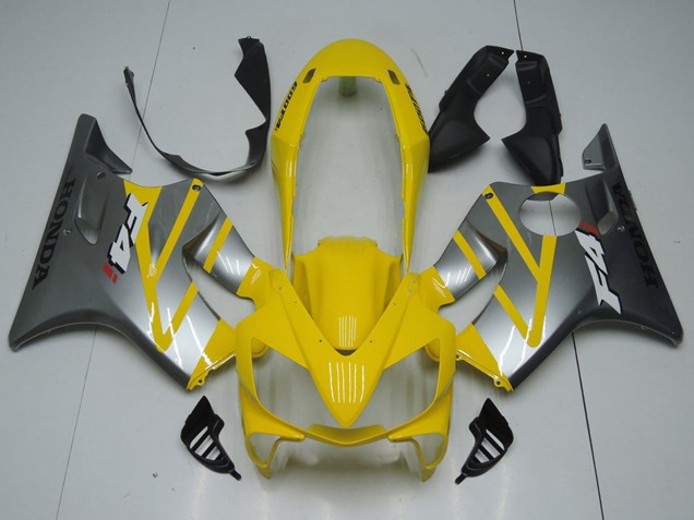 Lojas Carenagens Moto Honda CBR600 F4i 2004-2007 - Amarelo Prata