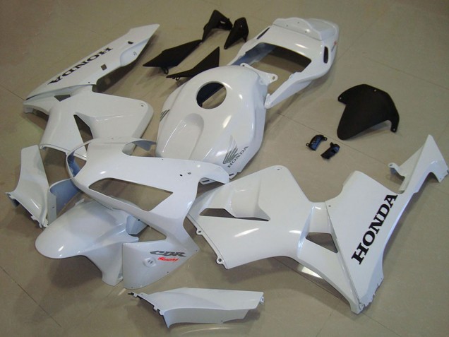 Lojas Carenagens Moto Honda CBR600RR 2003-2004 - Branco Preto Decal