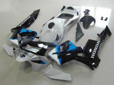 Lojas Carenagens Moto Honda CBR600RR 2003-2004 - Branco Azul Preto Brilhante