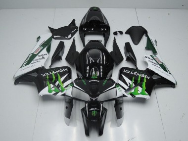 Lojas Carenagem Moto Honda CBR600RR 2005-2006 - Preto Brilhante Branco Verde Monstro