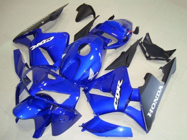 Lojas Carenagens Moto Honda CBR600RR 2005-2006 - Azul Preto Branco Decal